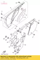 1C6F174A00, Yamaha, isolant, couvercle latéral yamaha ttr230 230 , Nouveau