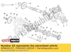 Piaggio Group AP8600327 rodamiento 15x19x13 - Lado inferior