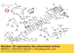 Aprilia 898551, Rh-sticker rsv4, OEM: Aprilia 898551