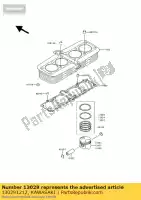 130291212, Kawasaki, piston-engine l,o/s 0.50 kawasaki zephyr 1100 , New