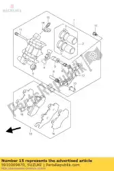 Here you can order the pad & shim set from Suzuki, with part number 5910009870: