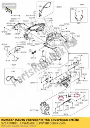 Qui puoi ordinare molla zx1000gbf da Kawasaki , con numero parte 921450805: