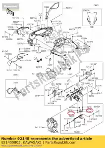 kawasaki 921450805 molla zx1000gbf - Il fondo