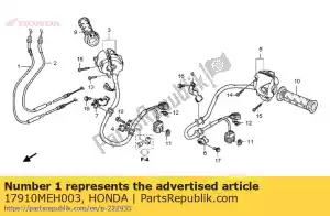 Honda 17910MEH003 kabel comp. a, gas geven - Onderkant