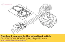 Qui puoi ordinare kit foglio di guarnizione b da Honda , con numero parte 06115HN2000: