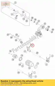 ktm 79234103000 horquilla de cambio 1.-3. engranaje - Lado inferior