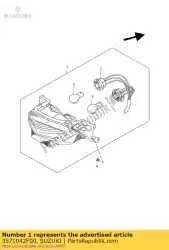 Aquí puede pedir montaje de la lámpara, trasero de Suzuki , con el número de pieza 3571042F00: