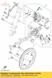 Ici, vous pouvez commander le ensemble piston, étrier auprès de Yamaha , avec le numéro de pièce 1WDF580200: