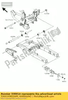 33001058326M, Kawasaki, Arm-comp-swing,f.m.gray kawasaki d tracker 125 , New