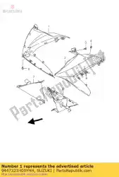 Here you can order the cowling,side,r from Suzuki, with part number 9447321H00YHH: