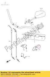 Here you can order the guide, cable from Suzuki, with part number 5863138G00: