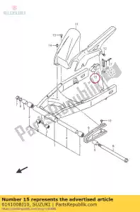 Suzuki 6141008J10 ajustador, corrente - Lado inferior