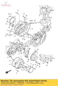 yamaha 3D8154610000 junta, tapa del cárter 2 - Lado inferior