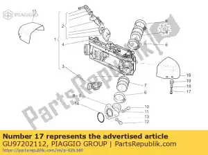 Piaggio Group GU97202112 parafuso - Lado inferior