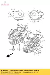 Qui puoi ordinare basamento del carter da Yamaha , con numero parte 5KS151000000: