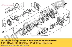 Honda 13411MAJG20 schacht, a.c. generator dam - Onderkant