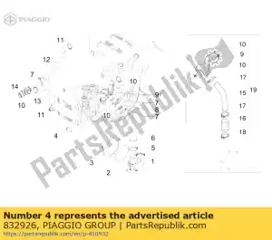 Piaggio Group 832926 gear - Bottom side