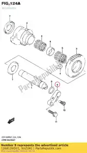 suzuki 1268126D01 braço, balanceador sh - Lado inferior