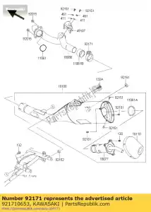 kawasaki 921710653 pince kx450d6f - La partie au fond