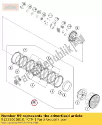 Here you can order the clutch kit 250 duke/rc from KTM, with part number 91232010010: