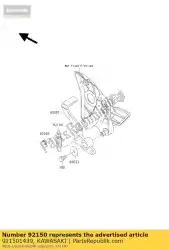 Here you can order the bolt zx400-h2 from Kawasaki, with part number 921501439: