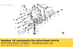 Honda 957010614000 boulon, bride, 6x140 - La partie au fond