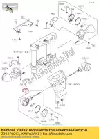 230370095, Kawasaki, lamp-assy-signal, rr, lh kawasaki vn custom c classic b special edition tourer vulcan lt d vn900 900 , Novo