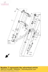 yamaha 5KE231701000 cylinder comp., front fork - Bottom side