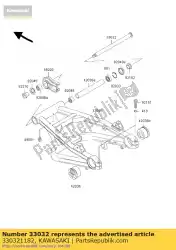 Ici, vous pouvez commander le bras oscillant auprès de Kawasaki , avec le numéro de pièce 330321182: