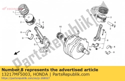 Aquí puede pedir rodamiento b, biela (negro) de Honda , con el número de pieza 13217MF5003: