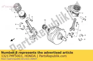 honda 13217MF5003 bearing b, connecting rod (black) - Bottom side