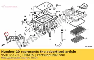 Honda 9501854250 band, air cleaner connect - Bottom side