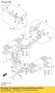 suzuki 4352006J01 bracket - Bottom side