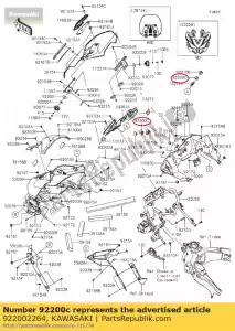 kawasaki 922002264 01 arruela, 23,5x32x1 - Lado inferior