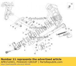 Aprilia AP8152001, Niska nakr?tka m10x1,25, OEM: Aprilia AP8152001