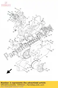 yamaha 5MLWE5120200 cárter 2 - Lado inferior