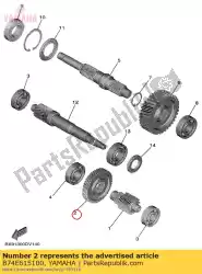 Qui puoi ordinare ingranaggio, trasmissione primaria da Yamaha , con numero parte B74E615100: