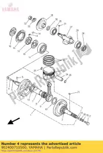 yamaha 902400710500 axe, chape (30x) - La partie au fond