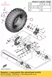 Aquí puede pedir rueda de fundición, delantera de Yamaha , con el número de pieza B4JF516800: