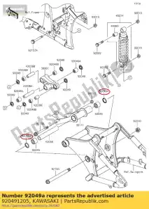 Kawasaki 920491205 seal-oil,bjn 30374 - Bottom side