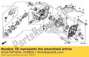 Honda 41647HP5600 cale q, couronne dentée (1,30) - La partie au fond