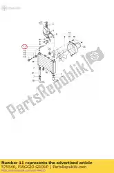 Aquí puede pedir tubo de retorno del tanque enfriador de Piaggio Group , con el número de pieza 575540: