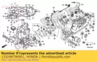 13324KTW901, Honda, Rolamento c, virabrequim l. lado (marrom) honda  nss sh 250 300 2007 2008 2009 2010 2011 2012 2013 2018, Novo