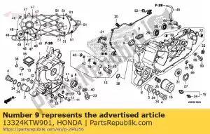 honda 13324KTW901 roulement c, vilebrequin l. côté (marron) - La partie au fond