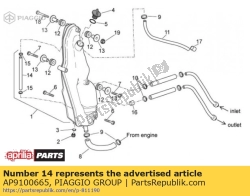 Aprilia AP9100665, Oliepeil pijp, OEM: Aprilia AP9100665