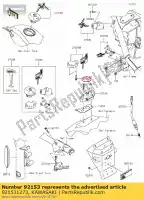 921531273, Kawasaki, boulon, torx, 8x22 vn1600-a1 kawasaki  klz vn vulcan 900 1000 1600 1700 2000 2003 2004 2005 2006 2007 2008 2009 2010 2011 2012 2013 2014 2015 2016 2017 2018 2019 2020 2021, Nouveau