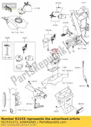 Ici, vous pouvez commander le boulon, torx, 8x22 vn1600-a1 auprès de Kawasaki , avec le numéro de pièce 921531273: