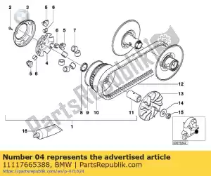 bmw 11117665388 perro conductor - Lado inferior