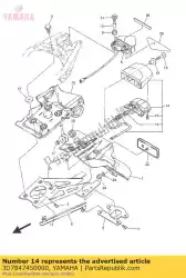 Here you can order the licence light unit assy from Yamaha, with part number 3D7847450000: