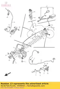 yamaha 903870676100 coleira (3l6) - Lado inferior